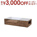 【15日限定★店内全品ポイント2倍&お得なクーポン有】送料無料 バナナリーフ センターテーブル ガラス天板 | 家具 インテリア センターテーブル ローテーブル リビングテーブル 机 バナナリーフ ガラス アバカ ウォーターヒヤシンス ハワイアン アジアン エスニック