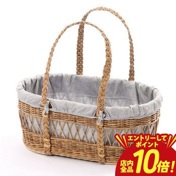 【エントリーでP10倍！クーポン有！スーパーSALE】籐 ペットキャリー 手さげバスケット | 雑貨 ペット キャリー 小物 収納 インテリア バスケット かご 籐 ラタン アジアン ナチュラル 軽い 自然 天然素材 かわいい 内布付 手さげ 取っ手 おしゃれ