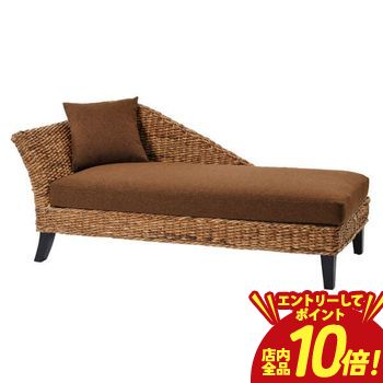 【エントリーでP10倍！クーポン有！スーパーSALE】送料無料 バナナリーフ ラタン カウチソファ 2人掛け | 家具 インテリア ソファ カウチ デイベッド 二人掛け 2人 リビング アジアン エスニック 南国 バリ インド リゾート