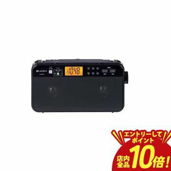 【エントリーでP10倍！クーポン有！スーパーSALE】東芝 LEDライト付きホームラジオ AX-SHR70 | TOSHIBA AX-SHR70K LEDライト付きホームラジオ 声くっきり機能搭載 高音質スピーカー おやすみタイマー付 ブラック
