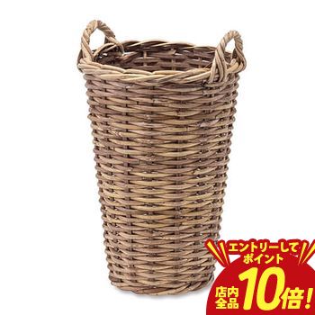 【エントリーでP10倍！クーポン有！スーパーSALE】ラタンバスケット トール | カゴ ナチュラル バスケット 籠 手提げ 手さげ おしゃれ かわいい かごバスケット 天然素材 ラタンバスケット 籐バスケット 縦長 投げ入れ 手作り ハンドメイド