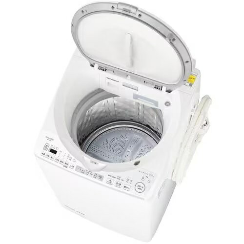 全国設置無料 シャープ 洗濯機 ESTX8H | SHARP 縦型洗濯乾燥機 洗濯8kg 乾燥4.5kg プラズマクラスター W 2