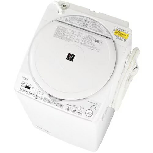 全国設置無料 シャープ 洗濯機 ESTX8H | SHARP 縦型洗濯乾燥機 洗濯8kg 乾燥4.5kg プラズマクラスター W 3