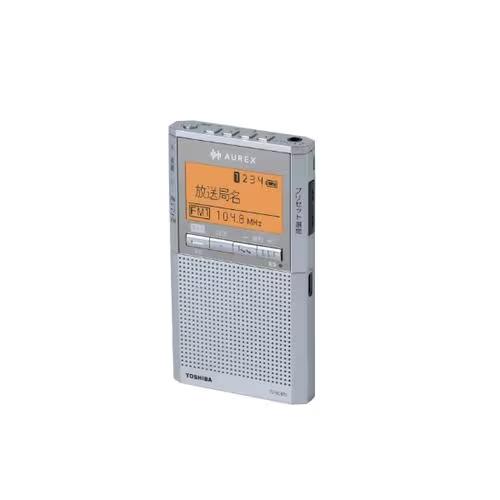 【中古】SONYソニー PLLシンセサイザーラジオ ICF-R354M FM/AM/ワイドFM対応 片耳巻取り 名刺サイズ