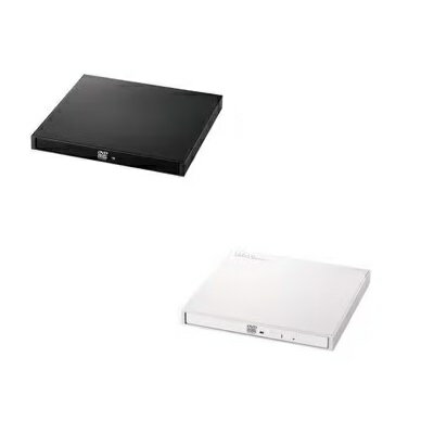 ロジテック ポータブルDVDドライブ LDR-PWA8U3CV | LOGITEC 外付け CD DVD 対応 USB 3.2 Gen1 ケーブル2本Type-...