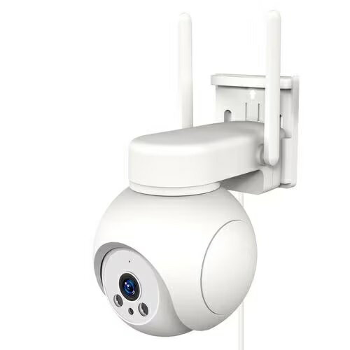 カシムラ 防犯カメラ KJ-211 | KJ211 スマートカメラ 4G AC電源 防水 アプリで接続 Wi-Fi不要 マイク スピーカー付 ホワイトのサムネイル