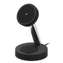 エレコム ワイヤレス充電器 W-MS11BK | ELECOM WMS11BK ワイヤレス 充電器 Qi 認証 スマホ AirPods対応 2in1充電スタンド