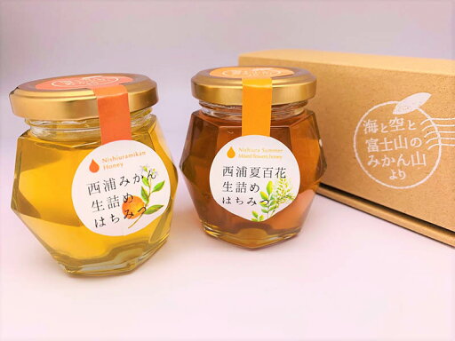 【産直商品】「みかん」「夏百花」2種生詰め・はちみつ味くらべ 【産直商品】「みかん」「夏百花」2種生詰め・はちみつ味くらべ