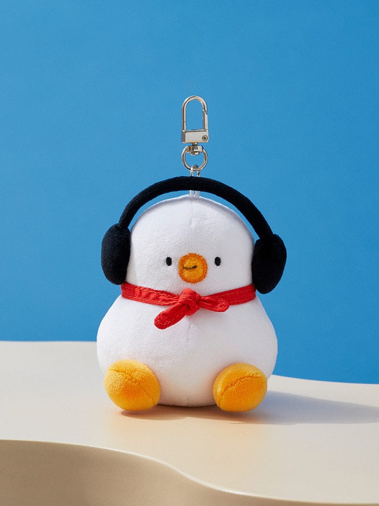 Rakuten - 【BEBE THE DUCK】BEBE THE DUCK ミニぬいぐるみキーホルダー（ヘッドセットベベ）