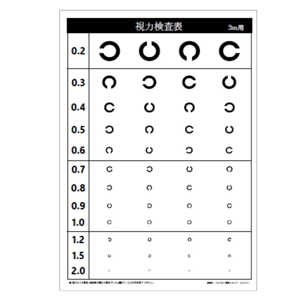 楽天市場】視力検査表（日用品雑貨・文房具・手芸）の通販