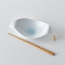 青白ビードロ(たまり) 葉らん型鉢(金付)21cm 手書き波佐見焼 洸琳窯 たまり釉 葉型