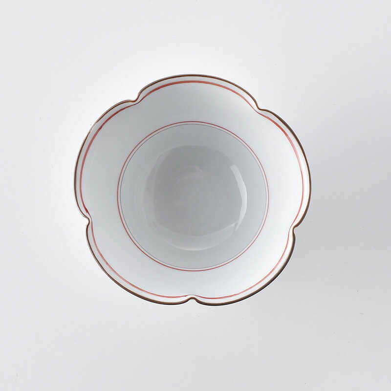 見込筋（赤） 五方押中付 波佐見焼 洸琳窯