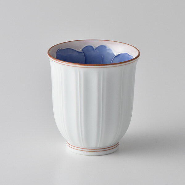 芙蓉（小）彫コップ 手書き 波佐見焼 洸琳窯 染付のサムネイル