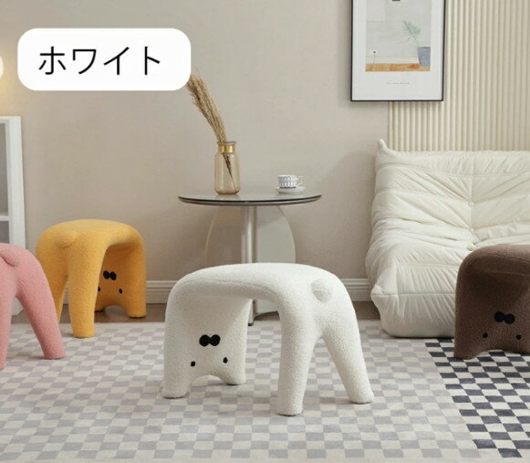 アニマルスツール オットマン 玄関 椅子 猫 スツール ふわふわ もこもこ 動物椅子 子ども用動物スツール 子供用ベンチ 足置き どうぶつ キッズチェア スツール オットマン 椅子 オットマン スツール 動物スツール 子ども用スツール 腰掛けイス ベンチ 可愛い [3]