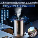 2025最新改良 アロマディフューザー 車用芳香剤 消臭剤 芳香剤 雰囲気ライト 50ml付 車載 アロマディフューザー 充電式 自動ON/OFF 車用芳香剤 ...
