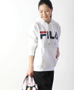 【5/1 23:59までポイント10倍】フィラ FILA コットン ロゴ入り プルオーバーパーカー スウェット PULL OVER HOODED outlet ・FM9589-0121901(レディース)(last_1)