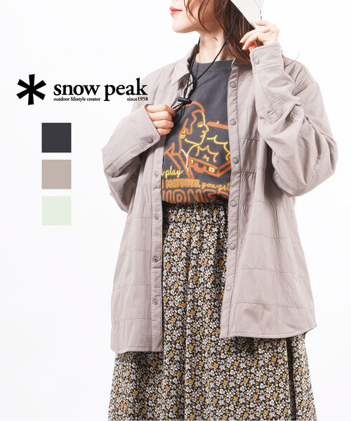 スノーピーク Snow Peak インサレーション シャツジャケット ライトアウター Flexible Insulated Shirt・SW-22SU003-4622201(メンズ)(レディース)