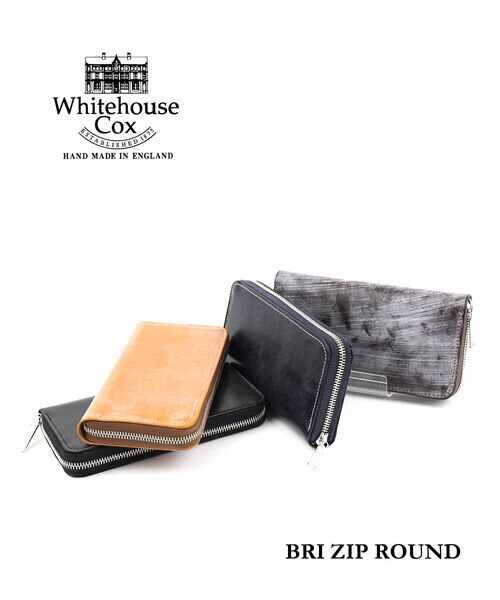 Whitehouse Cox(ホワイトハウスコックス)ブライドルレザー ラウンドジッパー 長財布 ロングウォレット BRI ZIP ROUND S2622-1832201(メンズ)(レディース)