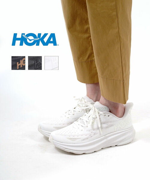 ホカオネオネ スニーカー レディース 【5/16 1:59までポイント10倍】ホカオネオネ HOKA ONE ONE クリフトン9 レディース スニーカー ランニング ロードシューズ CLIFTON 9 メッシュ 軽量 通気性 スニーカー ランニングシューズ W CLIFTON 9 クリフトン9・1127896-2542302(レディース)(sg)