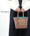 【30%OFF】バグマティ かごバッグ 浴衣 小さめ The Bagmati ブルー イエロー ピンク 天然素材 ハンドメイド ミックスカラー エスニック アバカ×バンブー・BBK22-SS34-0242301(レディース)