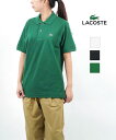 ラコステ LACOSTE コットン 鹿の子 半袖 ポロシャツ・L1212LJ-0242301(メンズ)(レディース)(クーポン対象外)