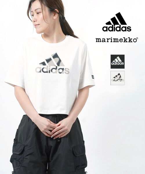【20%OFF】アディダス adidas ×marimekko マリメッコ クロップTシャツ カットソー・ETP27-0122301(メール便可能商品)[M便 5/5](レディース)(クーポン対象外)