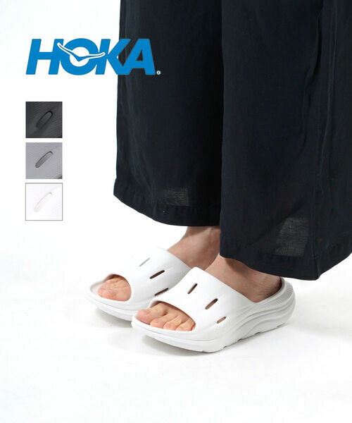 ホカオネオネ HOKA ONE ONE リカバリーサンダル スポーツサンダル ブラック シンプル 23cm 24cm 25cm 26cm 27cm 28cm ORA RECOVERY SLIDE 3 オラリカバリースライド3 1135061-2542301(メンズ)(レディース)(sg)(クーポン対象外)