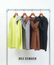 ライテンダー RYE TENDER ニット カットソー クルーネックニット プルオーバー ユニセックス 長袖 クルーネック ドロップショルダー ゆったり カジュアル 無地・24FW-RT-011-5212402(メンズ)(レディース)
