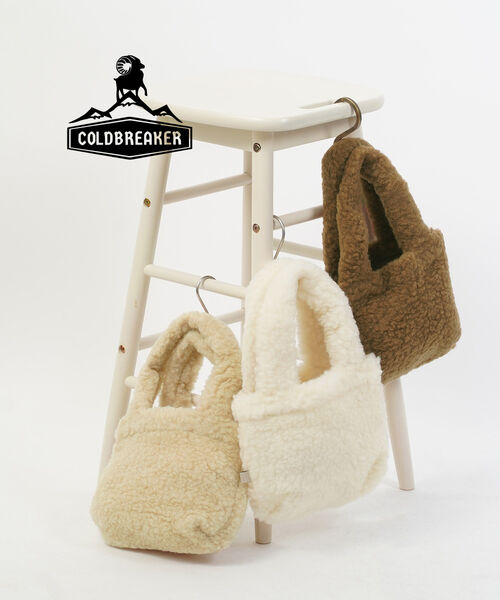 【20%OFF】コールドブレイカー COLD BREAKER バッグ ハンドバッグ ボアバッグ 小さめ ベージュ ブラウ..