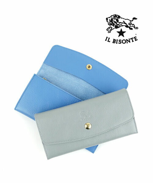 【クーポン対象外】イルビゾンテ IL BISONTE 長財布 ロングウォレット レザーウォレット 財布 正規品 レディース メンズ 牛革 本革 ハーフフラップ プレゼント ギフト イタリア製 新色・54242305840-0062401(メンズ)(レディース)