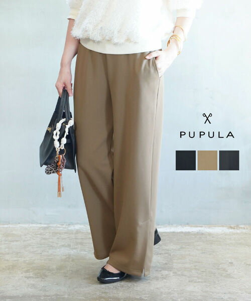 新品【ププラ】ストレッチ抜群 ウエストゴム パンツ 紺 38(w66-76) ショートパンツ ストレッチ ベア天 ウエストゴム カチオン