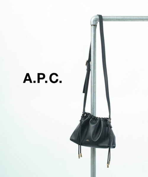 【ブラックフライデー期間ポイント10倍】【2025年秋冬新作】アー・ペー・セー A.P.C. ショルダーバッグ ミニバッグ バッグ 鞄 小さめ 斜め掛け ロゴ ドローストリング ドロスト シンプル 大人 おしゃれ・23256102329-3902502(レディース)(4)