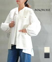【20%OFF】【2025年春夏新作】イノウェーブ innowave ベスト ジレ ツイード おしゃれ かわいい ノーカラー クルーネック ノースリーブ 重ね着...