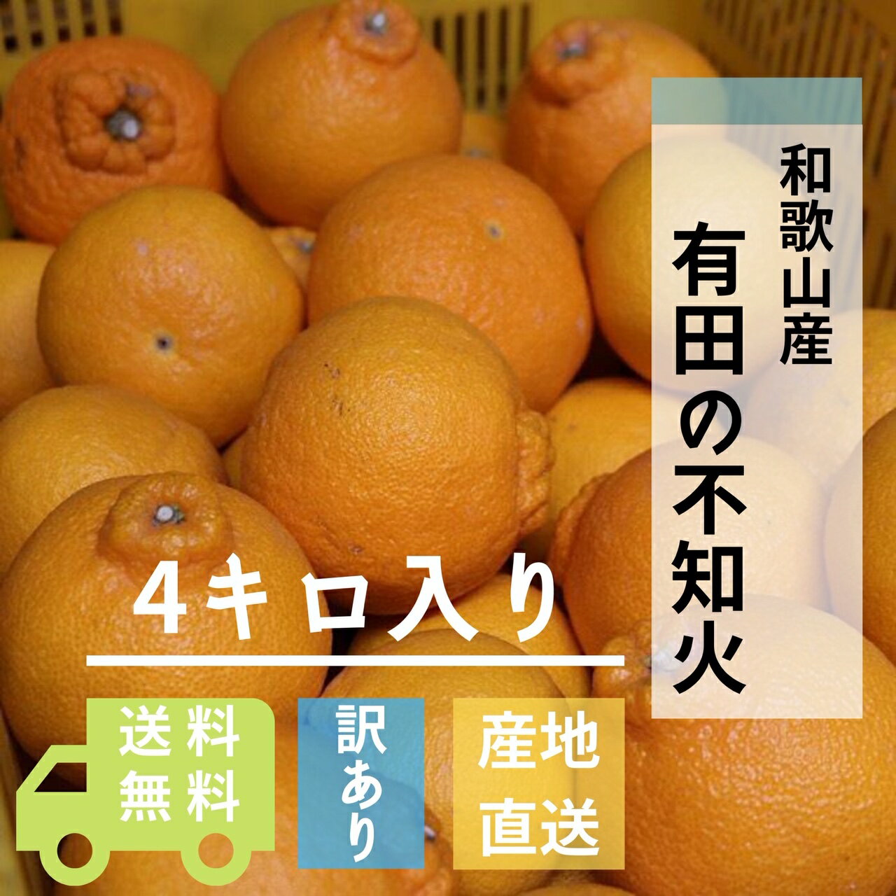 和歌山県産 不知火 しらぬい 4kg【家庭用】