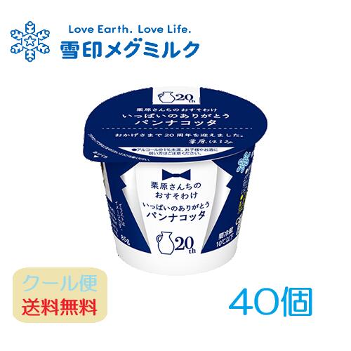 雪印 メグミルク 恵 プリン 栗原さんちのおすそわけ いっぱいのありがとうパンナコッタ 40個