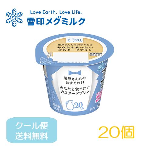 雪印 メグミルク 恵 プリン 栗原さんちのおすそわけ あなたと食べたいカスタードプリン 20個