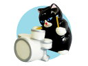 黒猫バンド置物/ドラム【置物】【猫】