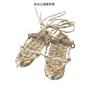 わらじ大人用白布付き白わらじ草鞋稲わら製日本製