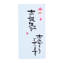 手書き金封「お誕生日/ブルー」金封 誕生日 お誕生日 お祝い 祝儀袋 のし袋 封筒 筆文字 菅公工業