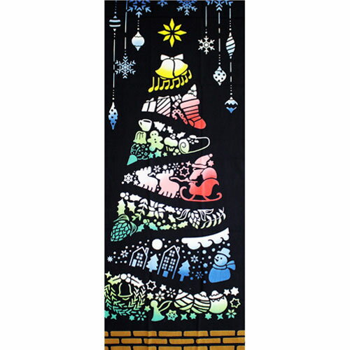 【3枚以上で送料無料】気音間てぬぐい「ステンドガラスツリー」 ケネマ kenema クリスマス 生地 日本てぬぐい 手ぬぐい 日本 飾り 布 生地 包む メール便のサムネイル