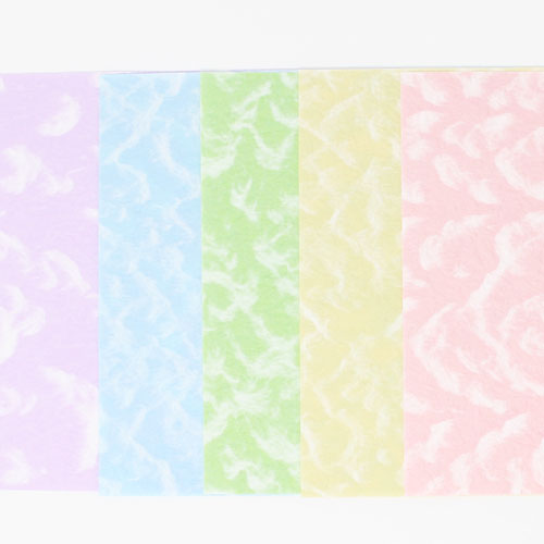 いろどり和紙「流水」 15cm 50枚入り 折り紙 千代紙 美濃和紙 日本製 カラフル パステルカラー 無地 工作 クラフト 和紙アート 美の紙工房