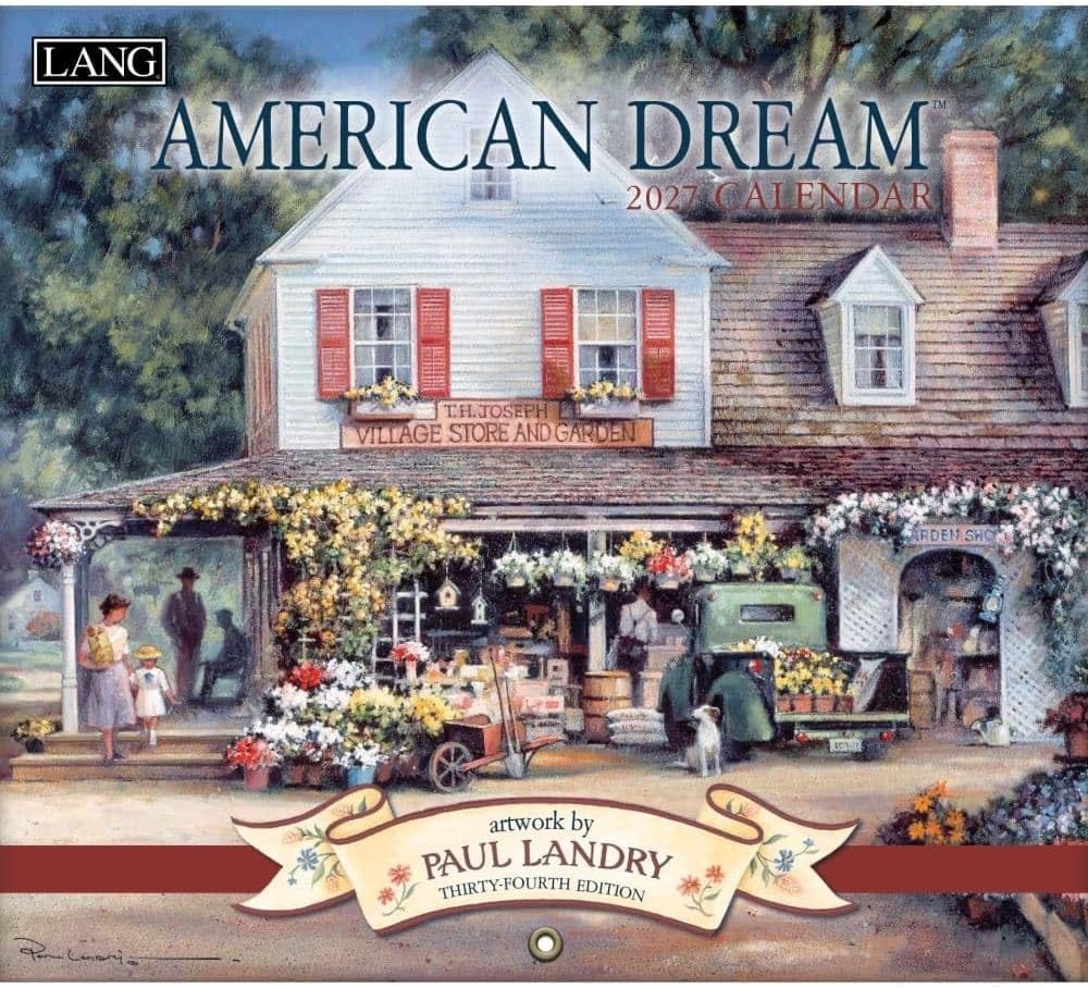 2027年ラングカレンダー「AMERICAN DREAM」 アメリカンドリーム lang LANG社 LANGカレンダー2027 壁掛け 風景 インテリア アートカレンダー 大判カレンダー 月替わりカレンダー デザイナー 輸入