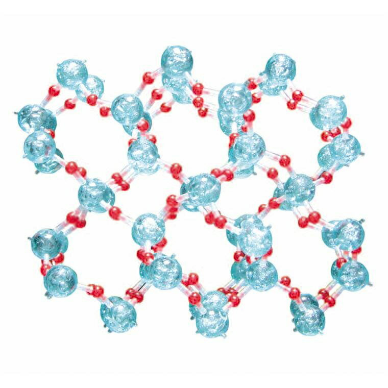 分子構造模型（モル・タロウ） 水晶・シリコンセット CQS-1　3-138-0573
