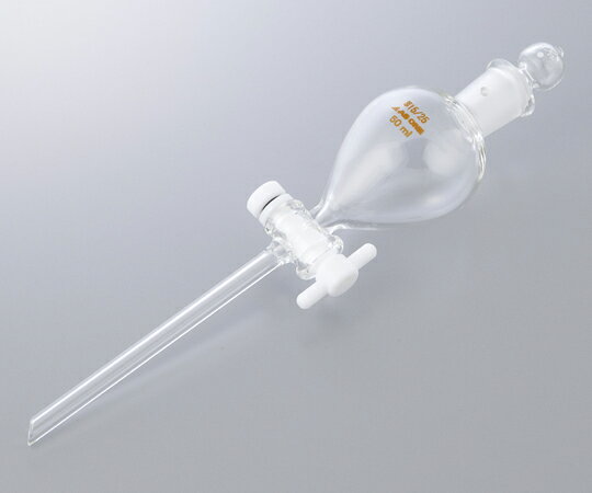 テフロンプラグ付分液ロート　100ml　AS ONE(アズワン)