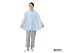 撥水加工食事用エプロン ブルー