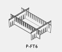 シャッターワゴン用 仕切板セット 深 P-FT6
