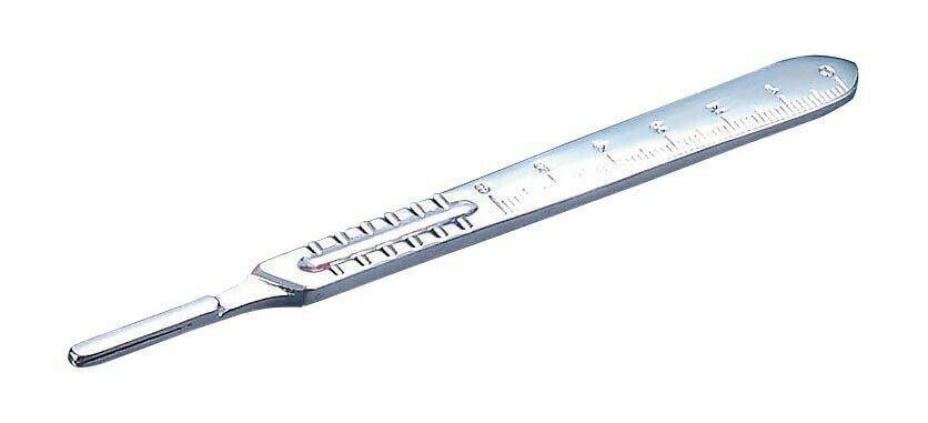 替刃式メス（カイインダストリーズ）用 ステンレス柄 No.4 3-154-0117