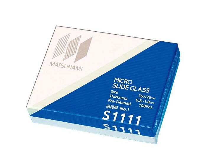 白スライドグラス S1111 3-321-0835