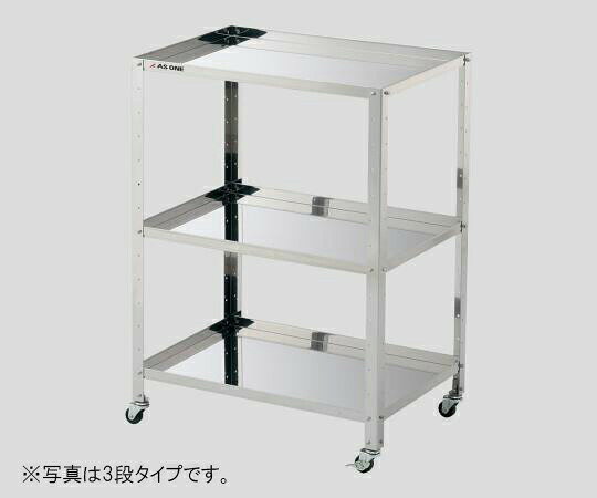 枠付きステンレスワゴン レギュラー 2段 460×310×809mm 枠付きレギュラー2段