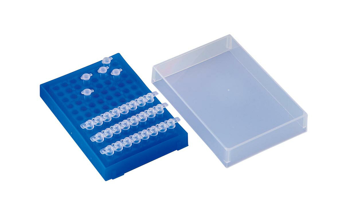 PCRチューブラック LT-96 蛍光青 3-337-0305